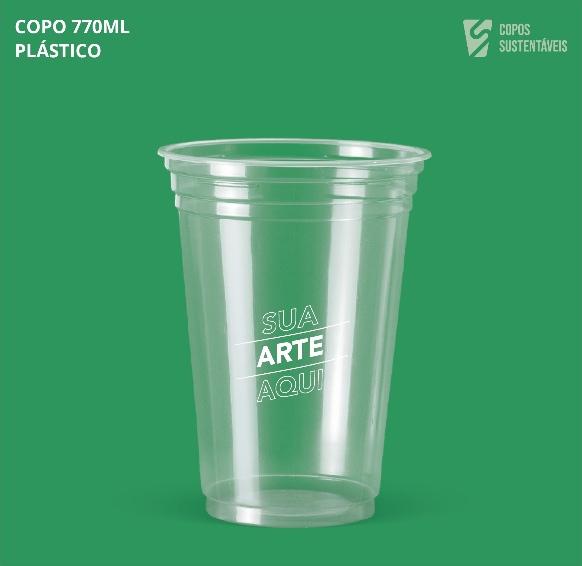 Copo Plástico 770ml Copos Sustentáveis